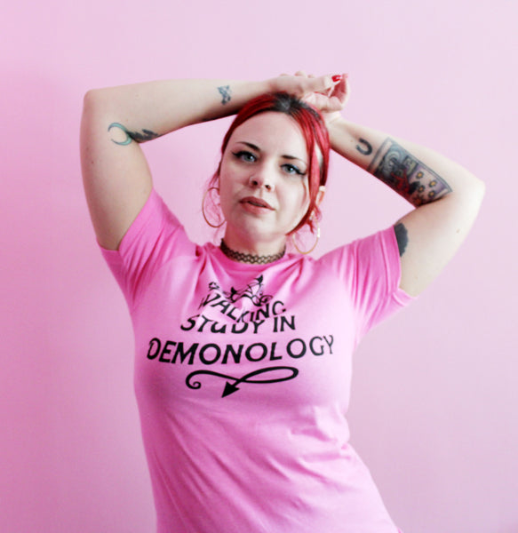 Demonology T-Shirt in Pink