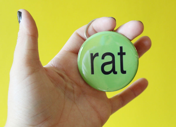 Rat Brat Keychain Bottle Opener