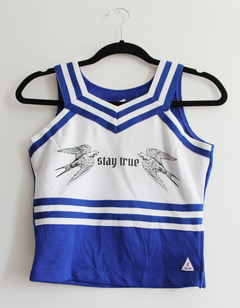Stay True Up-Cycled Cheerleading Crop Top