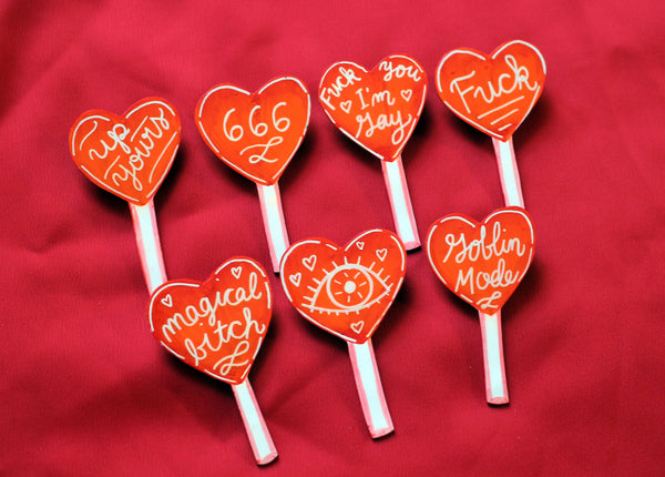Limited Edition Heart Lolli Brooch | Batch 2