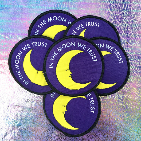 SALE In the Moon We Trust Iron-on Patch