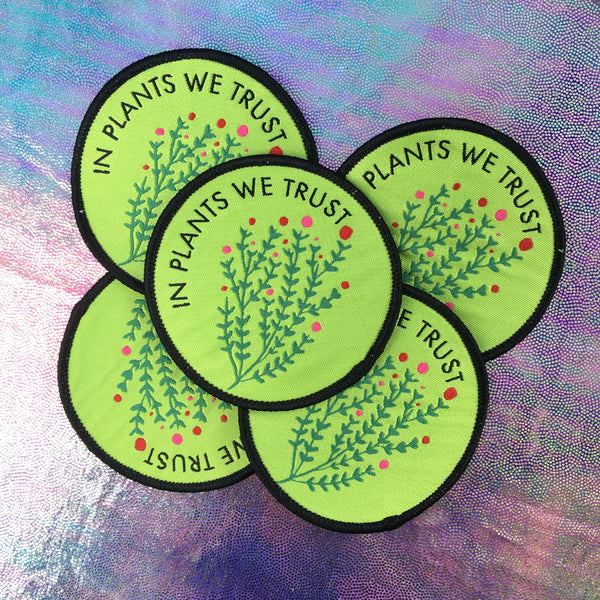 SALE In Plants We Trust Iron-on Patch