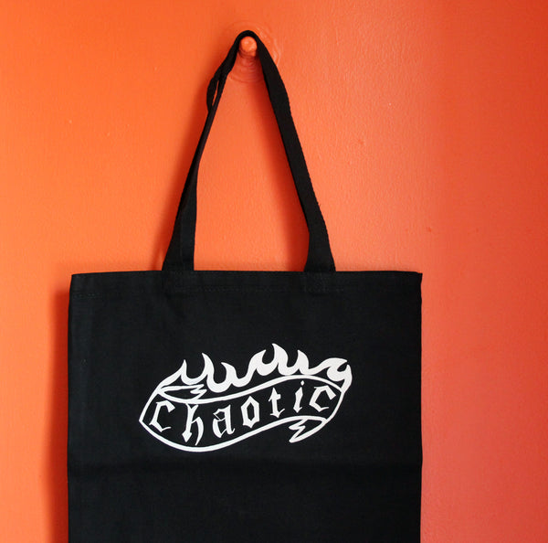 Chaotic Flames Tote Bag