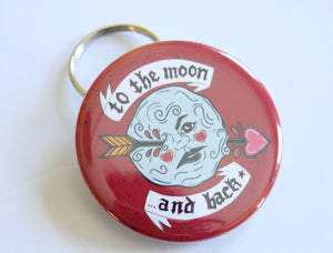 A Trip to the Moon and Back Keychain Bottle Opener
