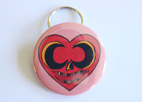 Heart O Lantern Keychain Bottle Opener