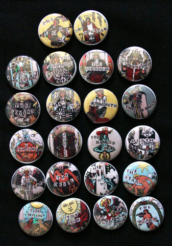 Collage Tarot One Inch Button