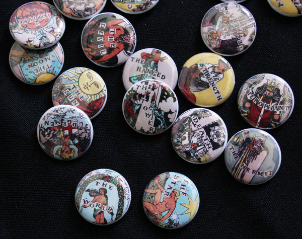 Collage Tarot One Inch Button
