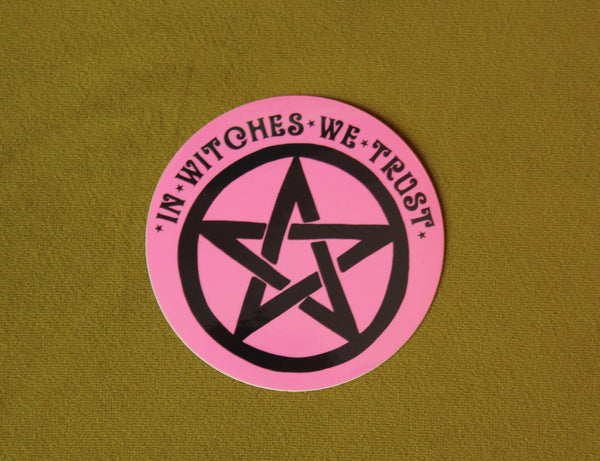 In Witches We Trust Vinyl Sticker