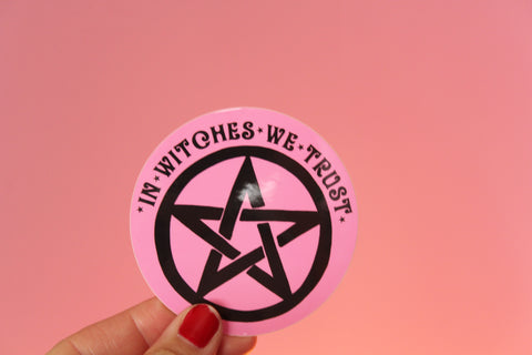 In Witches We Trust Vinyl Sticker