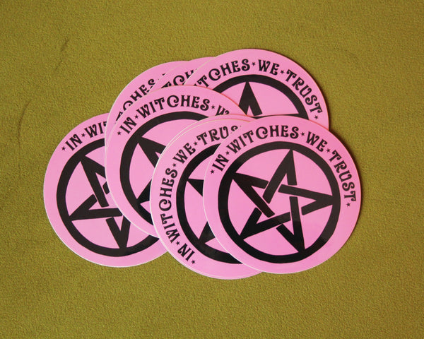 In Witches We Trust Vinyl Sticker