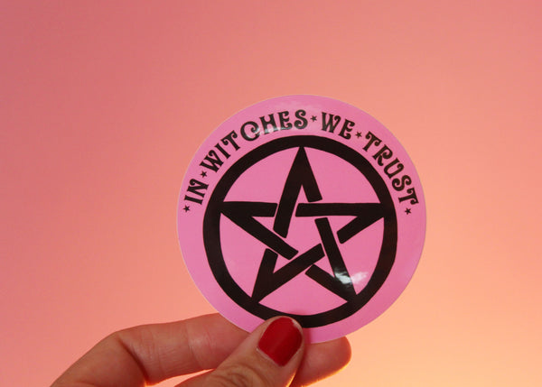 In Witches We Trust Vinyl Sticker