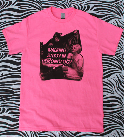 Jayne + Anton Demonology T-Shirt in Hot Pink