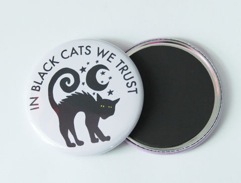 In Black Cats We Trust Magnet