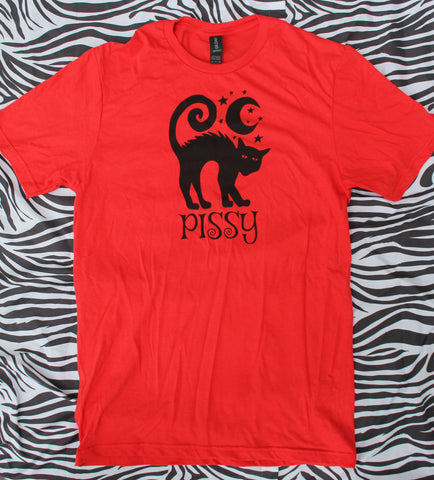 Pissy Cat T-Shirt in Red