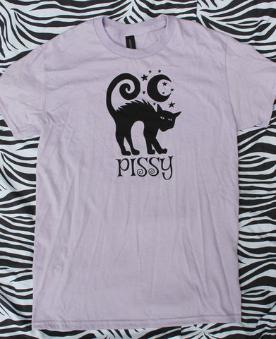 Pissy Cat T-Shirt in Purple