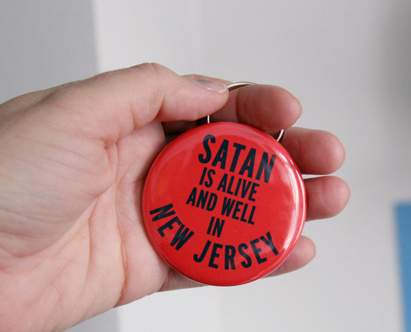 Satan is Alive and Well in New Jersey Keychain Bottle Opener