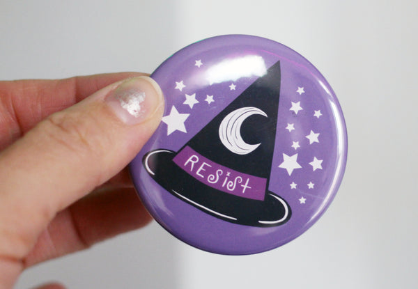 Witches Resist 2.25 Button