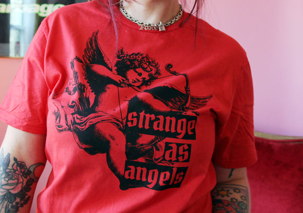 Strange as Angels T-Shirt in Red