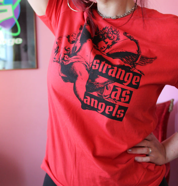 Strange as Angels T-Shirt in Red