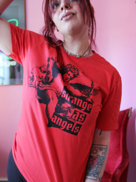 Strange as Angels T-Shirt in Red