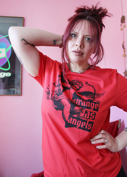 Strange as Angels T-Shirt in Red