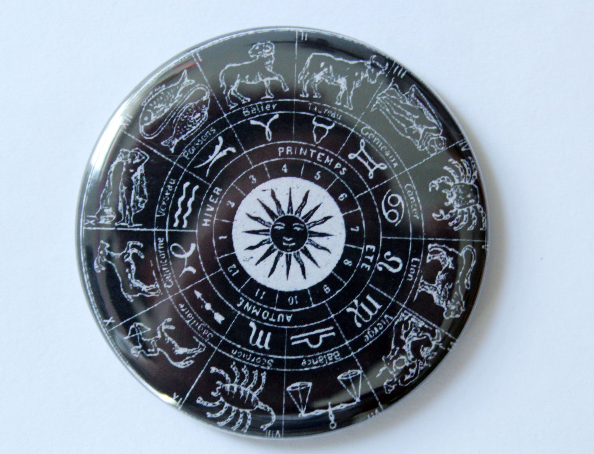 Vintage Zodiac Wheel Pocket Mirror – Midge Blitz