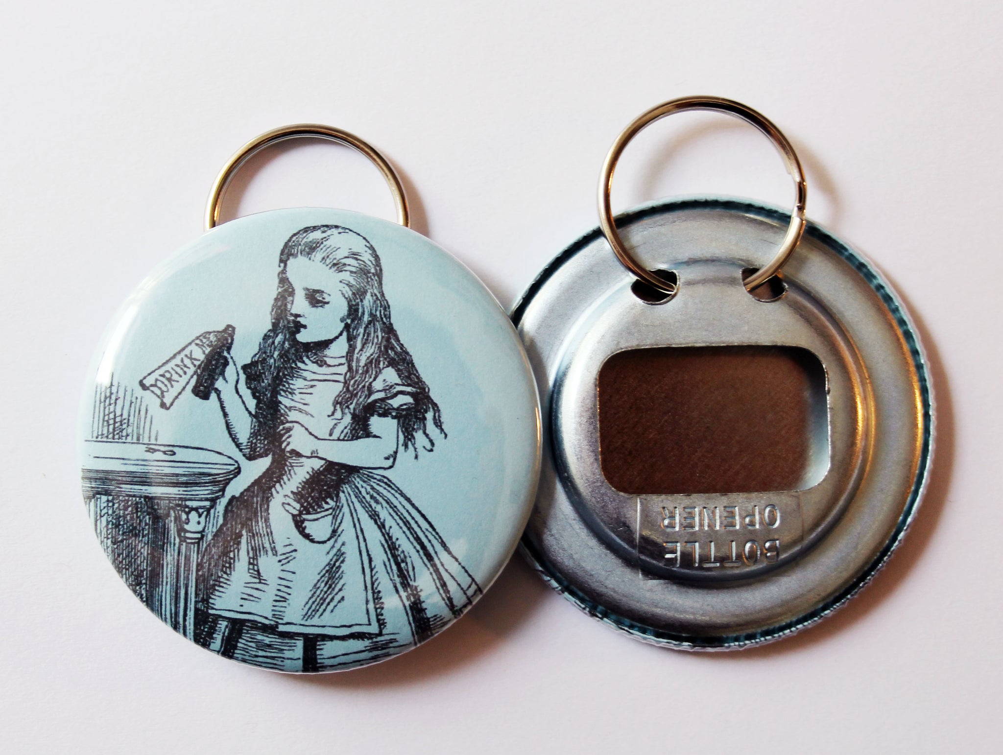 Alice "Drink Me" Keychain Bottle Opener