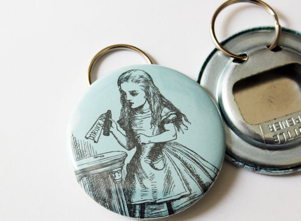 Alice "Drink Me" Keychain Bottle Opener