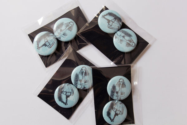 Tall Alice One Inch Button Set