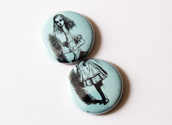 Tall Alice One Inch Button Set