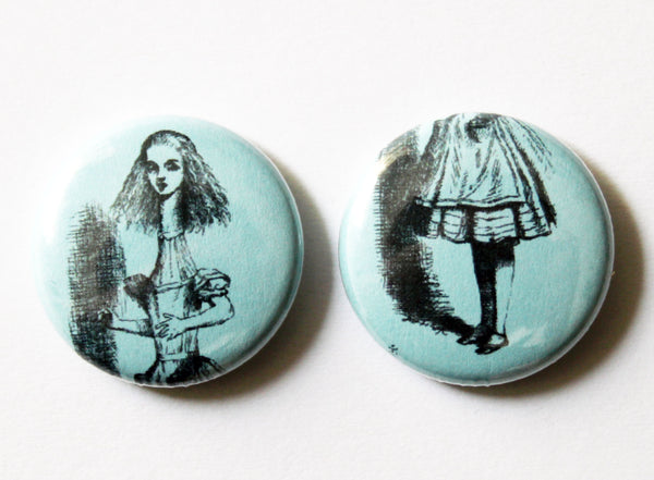 Tall Alice One Inch Button Set