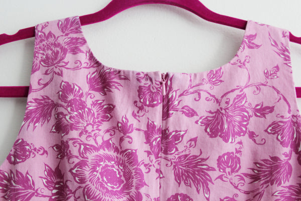 Your Worst Nightmare Up Cycled Pink Floral Shift Dress