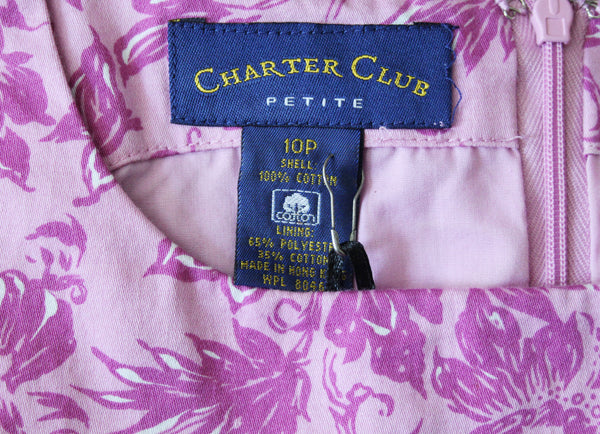 Your Worst Nightmare Up Cycled Pink Floral Shift Dress