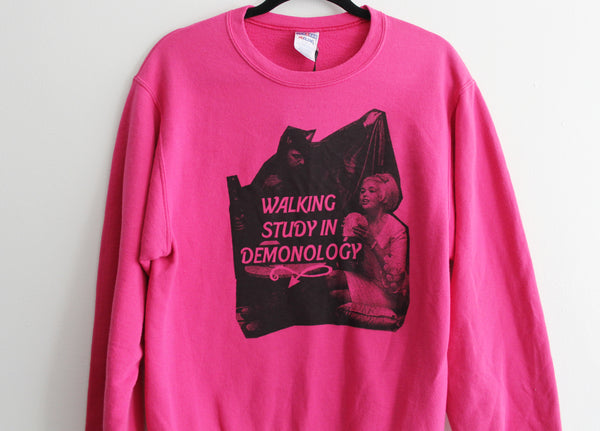 Jayne and Anton Demonology Up-Cycled Sweatshirt