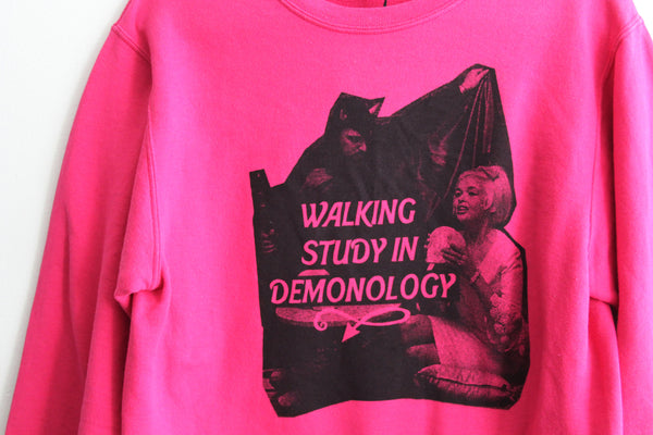 Jayne and Anton Demonology Up-Cycled Sweatshirt