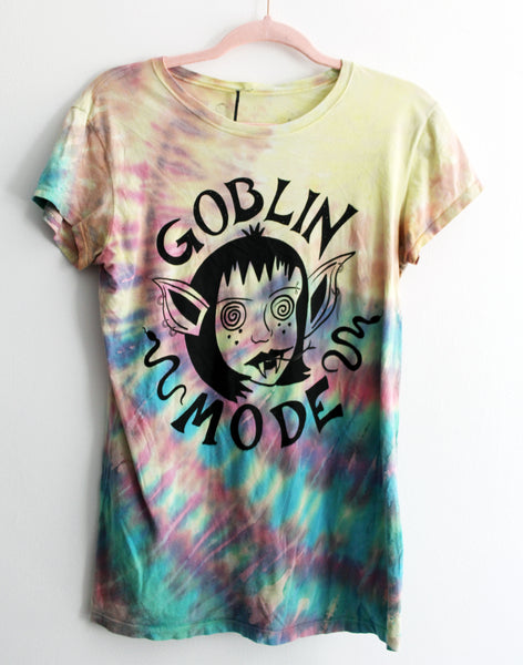 Goblin Mode Tie Dye Up-Cycled T-Shirt