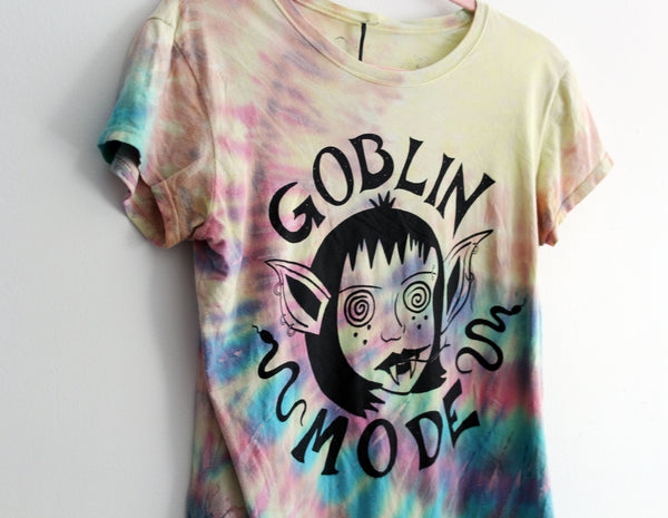 Goblin Mode Tie Dye Up-Cycled T-Shirt