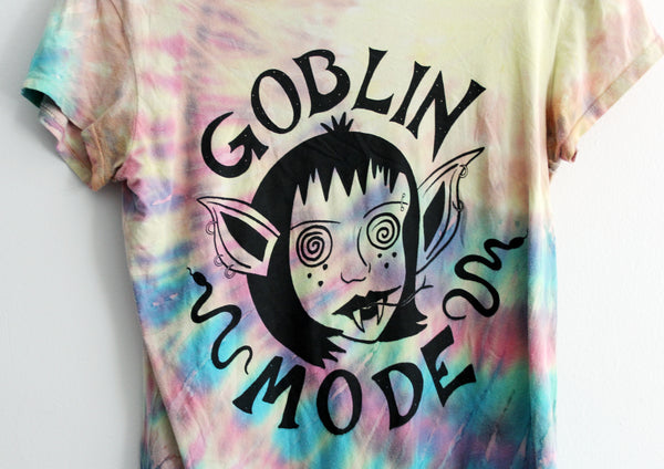 Goblin Mode Tie Dye Up-Cycled T-Shirt