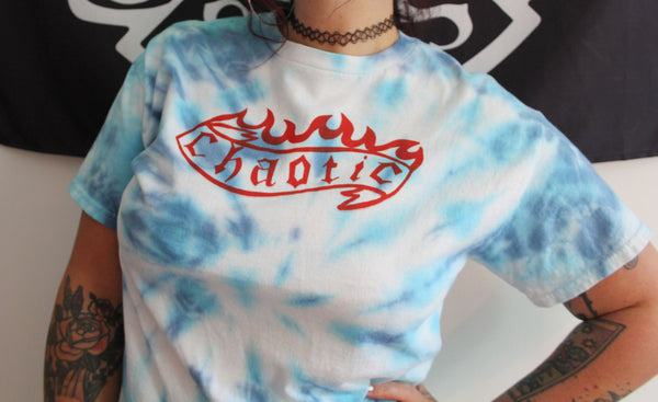 Chaotic Tie Dye Up-Cycled T-Shirt