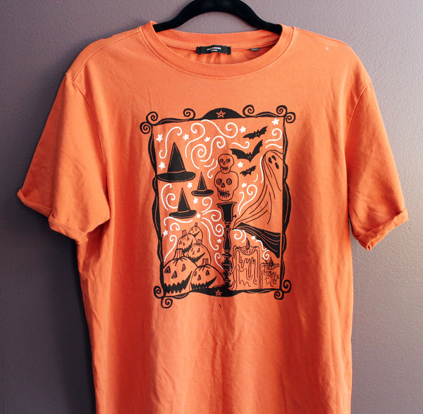 Halloween Vignette Up Cycled Tee