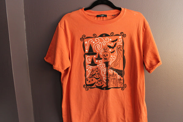 Halloween Vignette Up Cycled Tee