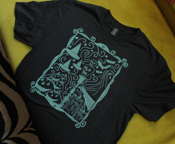 Halloween Vignette Glow in the Dark T-Shirt