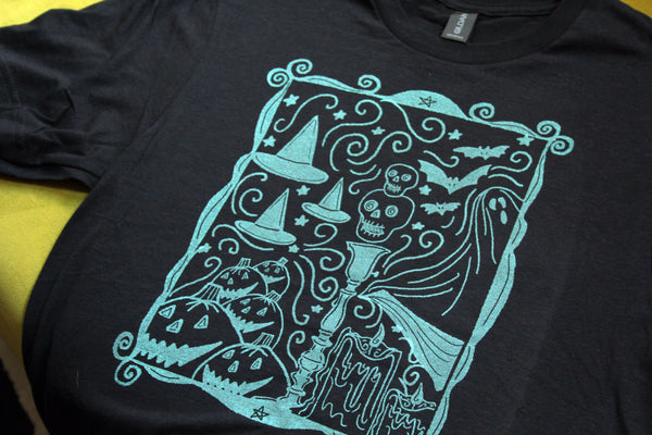 Halloween Vignette Glow in the Dark T-Shirt