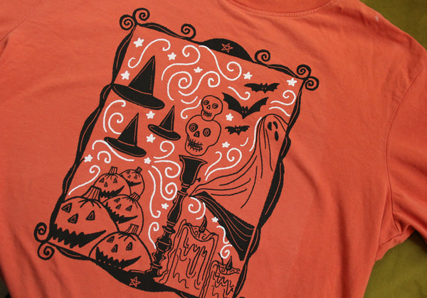 Halloween Vignette Up Cycled Tee