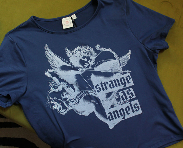 Strange as Angels Up Cycled Crop