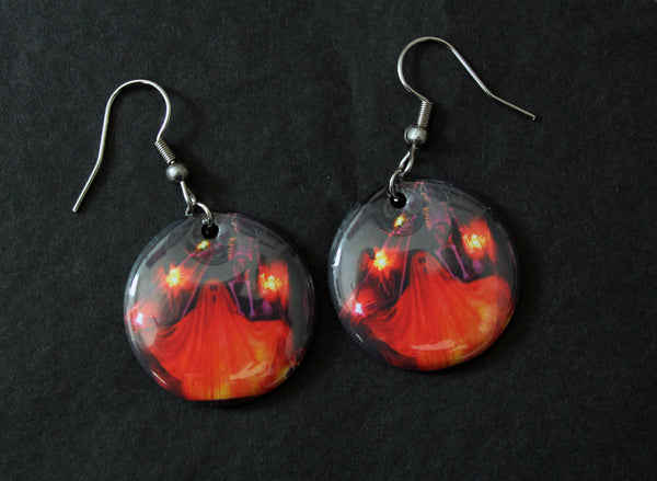 Halloween Nostalgia Earrings / Glowing Ghost