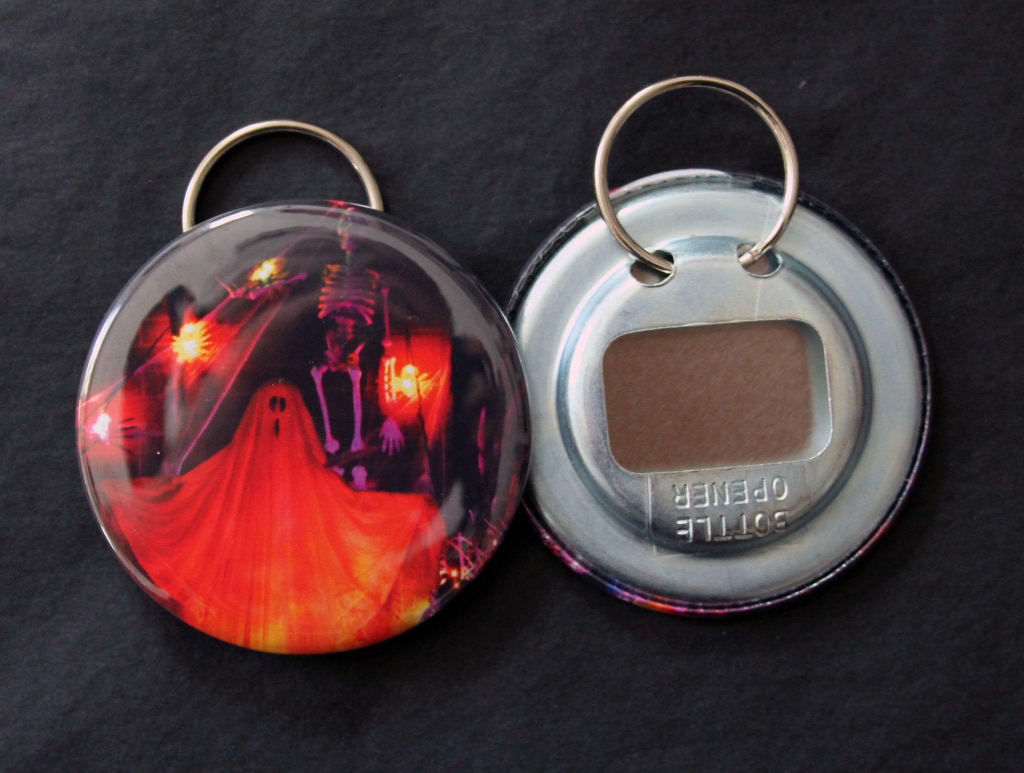 Halloween Nostalgia Keychain Bottle Opener / Glowing Ghost