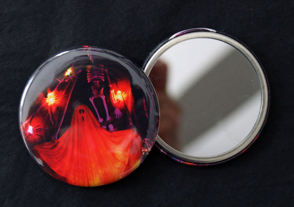 Halloween Nostalgia Pocket Mirror / Glowing Ghost