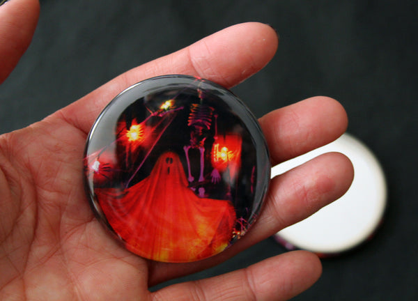 Halloween Nostalgia Pocket Mirror / Glowing Ghost