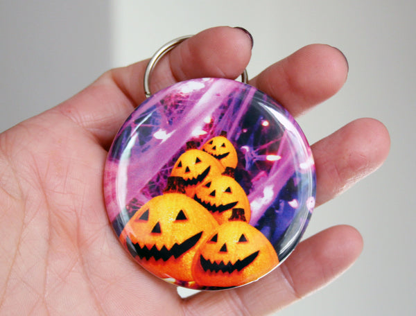 Halloween Nostalgia Keychain Bottle Opener / Glowing Pumpkins